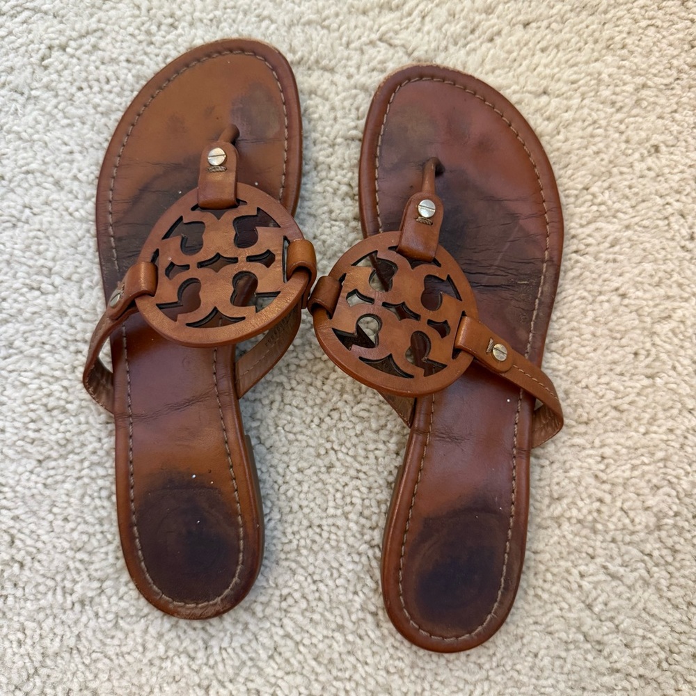 Tory Burch Miller Leather Sandals